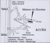 Plan accès Maison du Diocèse