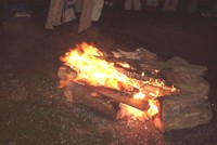 autour d'un feu