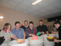 washing up