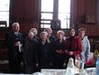 quelques membres du S.E.M avec leur aumônier l'abbé Bernard DAME