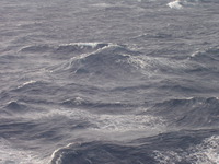 la mer très agitée